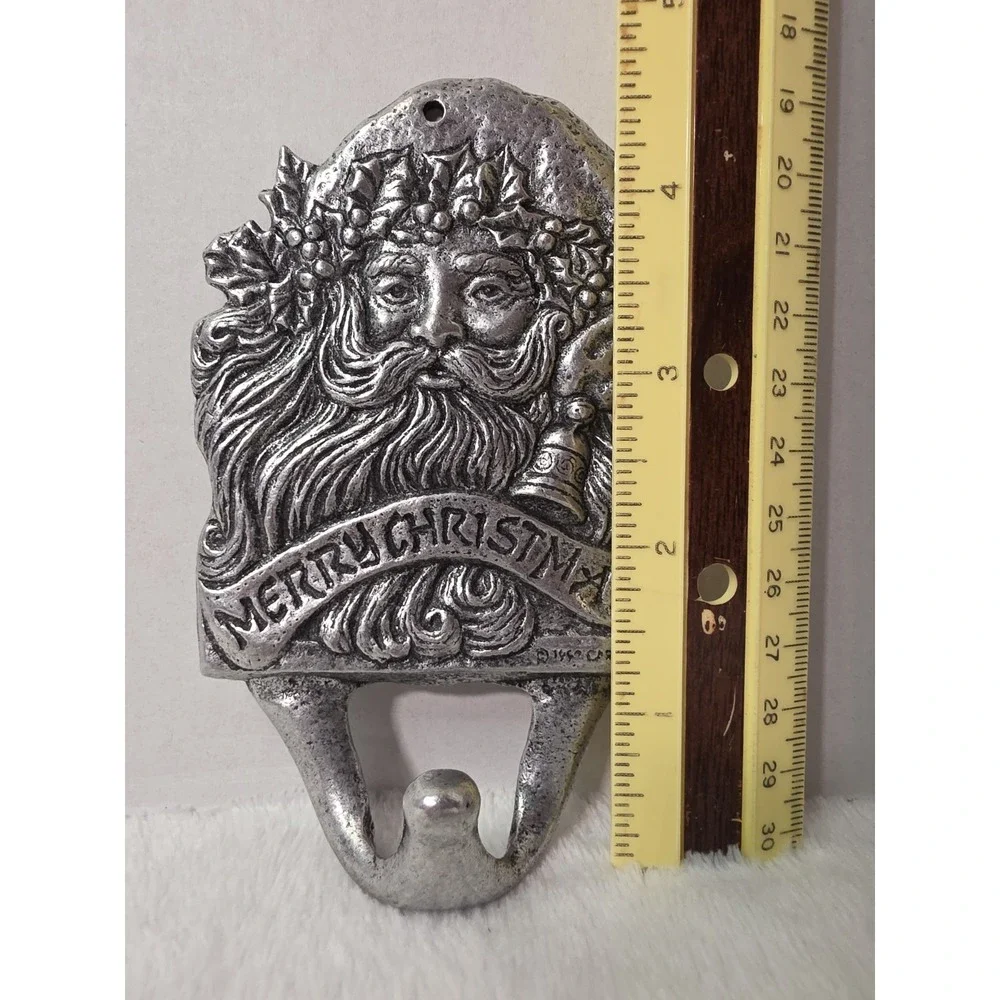 Vintage 1994 Carson Pewter Christmas‎ Santa Claus Hook 5